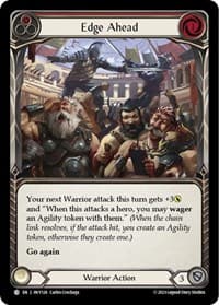 Edge Ahead (Red) - Heavy Hitters - Flesh and Blood TCG card