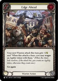 Edge Ahead (Yellow) - Heavy Hitters - Flesh and Blood TCG card