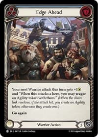 Edge Ahead (Blue) - Heavy Hitters - Flesh and Blood TCG card