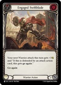 Engaged Swiftblade (Red) - Heavy Hitters - Flesh and Blood TCG card