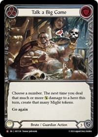 Talk a Big Game - Heavy Hitters - Flesh and Blood TCG card