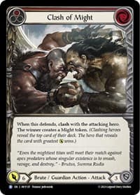 Clash of Might (Red) - Heavy Hitters - Flesh and Blood TCG card