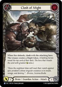 Clash of Might (Yellow) - Heavy Hitters - Flesh and Blood TCG card