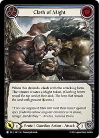 Clash of Might (Blue) - Heavy Hitters - Flesh and Blood TCG card