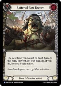 Battered Not Broken - Heavy Hitters - Flesh and Blood TCG card