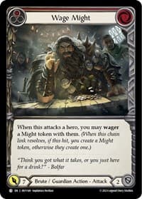 Wage Might (Red) - Heavy Hitters - Flesh and Blood TCG card