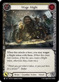 Wage Might (Yellow) - Heavy Hitters - Flesh and Blood TCG card