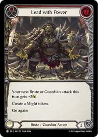 Lead with Power (Red) - Heavy Hitters - Flesh and Blood TCG card