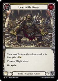 Lead with Power (Yellow) - Heavy Hitters - Flesh and Blood TCG card