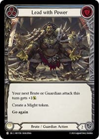 Lead with Power (Blue) - Heavy Hitters - Flesh and Blood TCG card