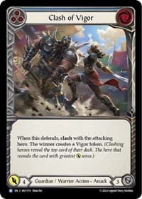 Clash of Vigor (Blue) - Heavy Hitters - Flesh and Blood TCG card