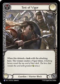 Test of Vigor - Heavy Hitters - Flesh and Blood TCG card