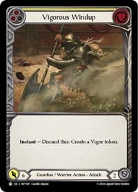 Vigorous Windup (Yellow) - Heavy Hitters - Flesh and Blood TCG card