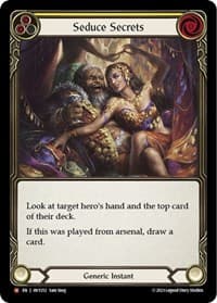 Seduce Secrets - Heavy Hitters - Flesh and Blood TCG card