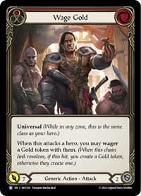 Wage Gold (Red) - Heavy Hitters - Flesh and Blood TCG card