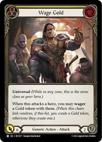 Wage Gold (Yellow) - Heavy Hitters - Flesh and Blood TCG card