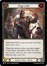 Wage Gold (Blue) - Heavy Hitters - Flesh and Blood TCG card