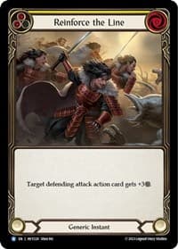 Reinforce the Line (Yellow) - Heavy Hitters - Flesh and Blood TCG card