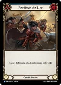 Reinforce the Line (Blue) - Heavy Hitters - Flesh and Blood TCG card