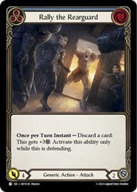 Rally the Rearguard (Blue) - Heavy Hitters - Flesh and Blood TCG card