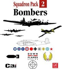 C3i Down in Flames -- Squadron Pack 2- Bombers - GMT Games - Boardgames card