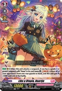 Like a Utopia, Noortje - D-LBT04: Lyrical Monasterio ~Trick or Trick!~ - Cardfight Vanguard card