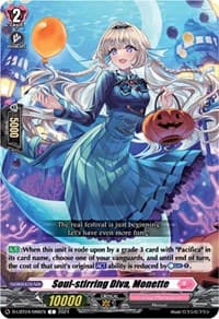 Soul-stirring Diva, Monette - D-LBT04: Lyrical Monasterio ~Trick or Trick!~ - Cardfight Vanguard card