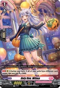 Only One, Wilma - D-LBT04: Lyrical Monasterio ~Trick or Trick!~ - Cardfight Vanguard card