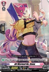 All Warmed Up, Siana - D-LBT04: Lyrical Monasterio ~Trick or Trick!~ - Cardfight Vanguard card