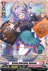 Dream Splurging, Ramona (FR) - D-LBT04: Lyrical Monasterio ~Trick or Trick!~ - Cardfight Vanguard card