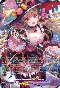 One Night Witch, Strega (LSR) - D-LBT04: Lyrical Monasterio ~Trick or Trick!~ - Cardfight Vanguard card
