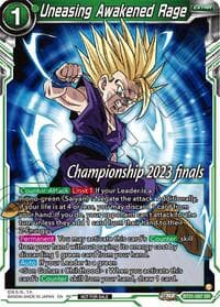 Uneasing Awakened Rage (2023 Championship Finals Celebration Pack) - Tournament Promotion Cards - Dragon Ball Super: Masters card