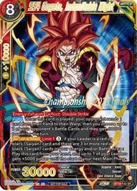 SS4 Gogeta, Indomitable Might (2023 Championship Finals Celebration Pack Deluxe Set) - Tournament Promotion Cards - Dragon Ball Super: Masters card