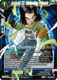 Android 17, Defending Friends (2023 Championship Finals Celebration Pack Deluxe Set) - Tournament Promotion Cards - Dragon Ball Super: Masters card
