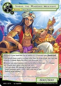 Sinbad, the Windrider Merchant - Masterpiece "Pilgrim-Memories" - Force of Will card