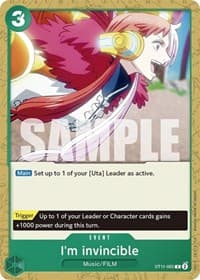 I'm invincible - ST-11: Starter Deck 11 Uta - One Piece Card Game card