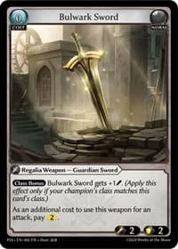 Bulwark Sword - Promotional Cards - Grand Archive TCG card