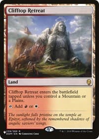 Clifftop Retreat - The List Reprints - Magic: The Gathering card