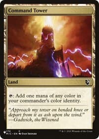Command Tower (MIC) - The List Reprints - Magic: The Gathering card