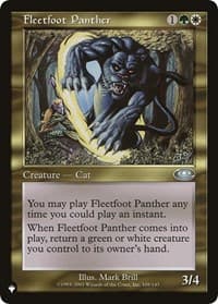 Fleetfoot Panther - The List Reprints - Magic: The Gathering card