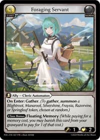 Foraging Servant - Promotional Cards - Grand Archive TCG card