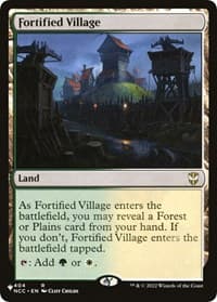 Fortified Village - The List Reprints - Magic: The Gathering card
