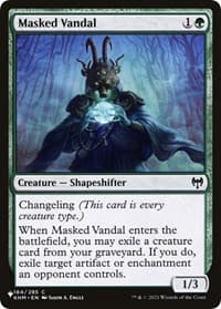 Masked Vandal - The List Reprints - Magic: The Gathering card