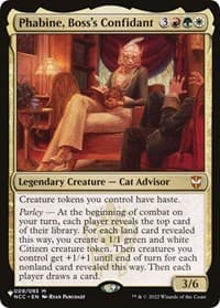 Phabine, Boss's Confidant - The List Reprints - Magic: The Gathering card