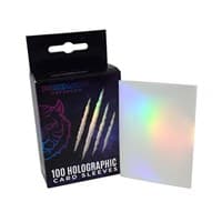 Holographic Sleeves - White / Oracle (100-Pack) - Prismatic Defender Card Sleeves - Card Sleeves card