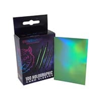 Holographic Sleeves - Medium Green / Oracle (100-Pack) - Prismatic Defender Card Sleeves - Card Sleeves card