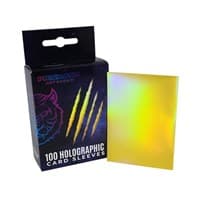 Holographic Sleeves - Yellow / Oracle (100-Pack) - Prismatic Defender Card Sleeves - Card Sleeves card