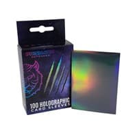 Holographic Sleeves - Black / Oracle (100-Pack) - Prismatic Defender Card Sleeves - Card Sleeves card