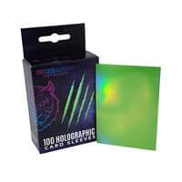 Holographic Sleeves - Light Green / Oracle (100-Pack) - Prismatic Defender Card Sleeves - Card Sleeves card