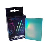 Holographic Sleeves - Turquoise / Oracle (100-Pack) - Prismatic Defender Card Sleeves - Card Sleeves card